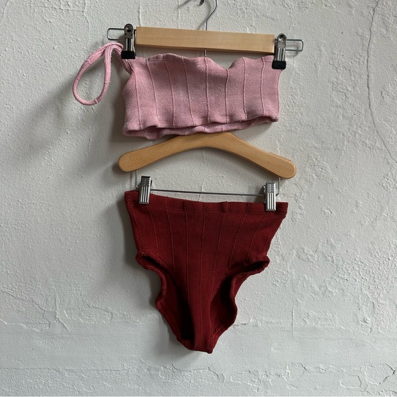 Hunza G Other - Hunza G High Waisted Swimming Suit SET